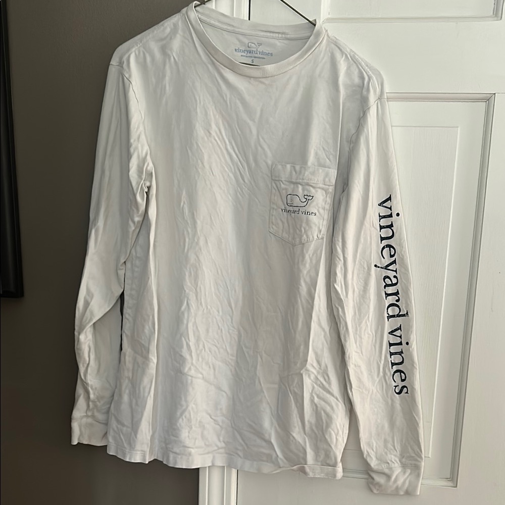 Vineyard Vines Men's White Long Sleeve Shirt